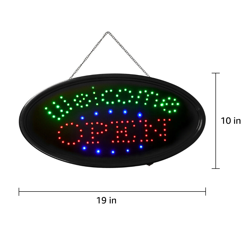 19&Prime; x 10&Prime; LED Neon Ultra Bright Light Business Display for Restaurant Store Shop