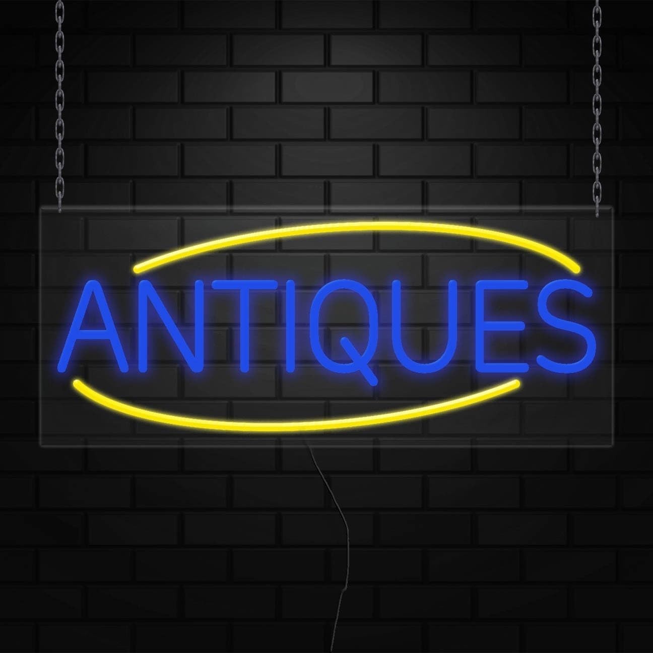 Antique Sign for Business Displays | LED Flex Neon | 32&Prime;W x 13&Prime;H x 1&Prime;D