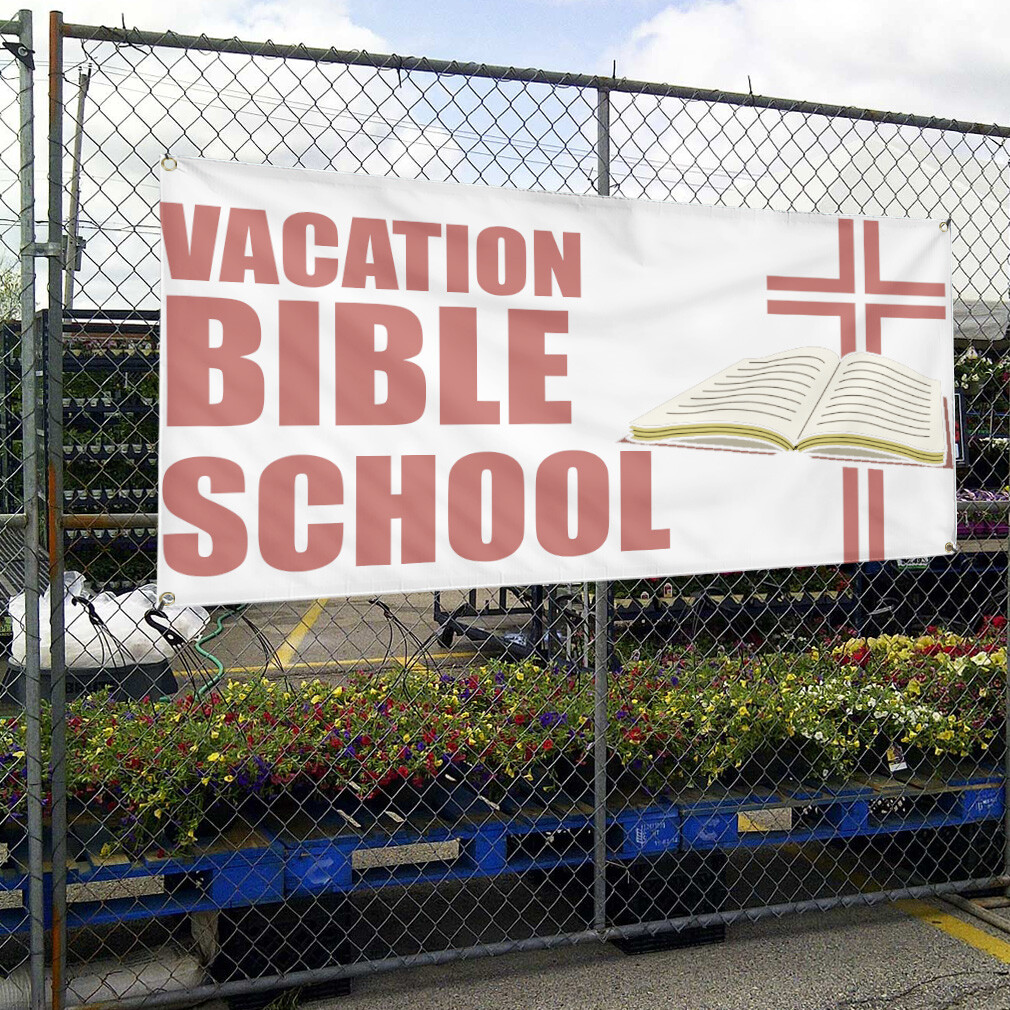 Vinyl Banner Multiple Sizes Vacation Bible School Advertising Printing Hobbies