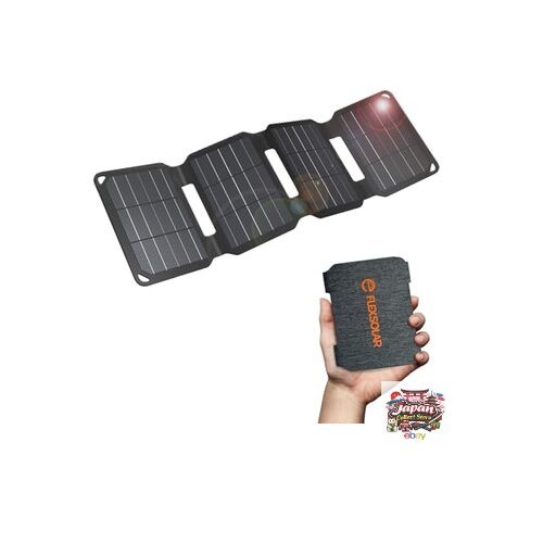 NEW FlexSolar 10W Solar Charger 5V USB-A Charger Small Mini Solar Panel Foldable