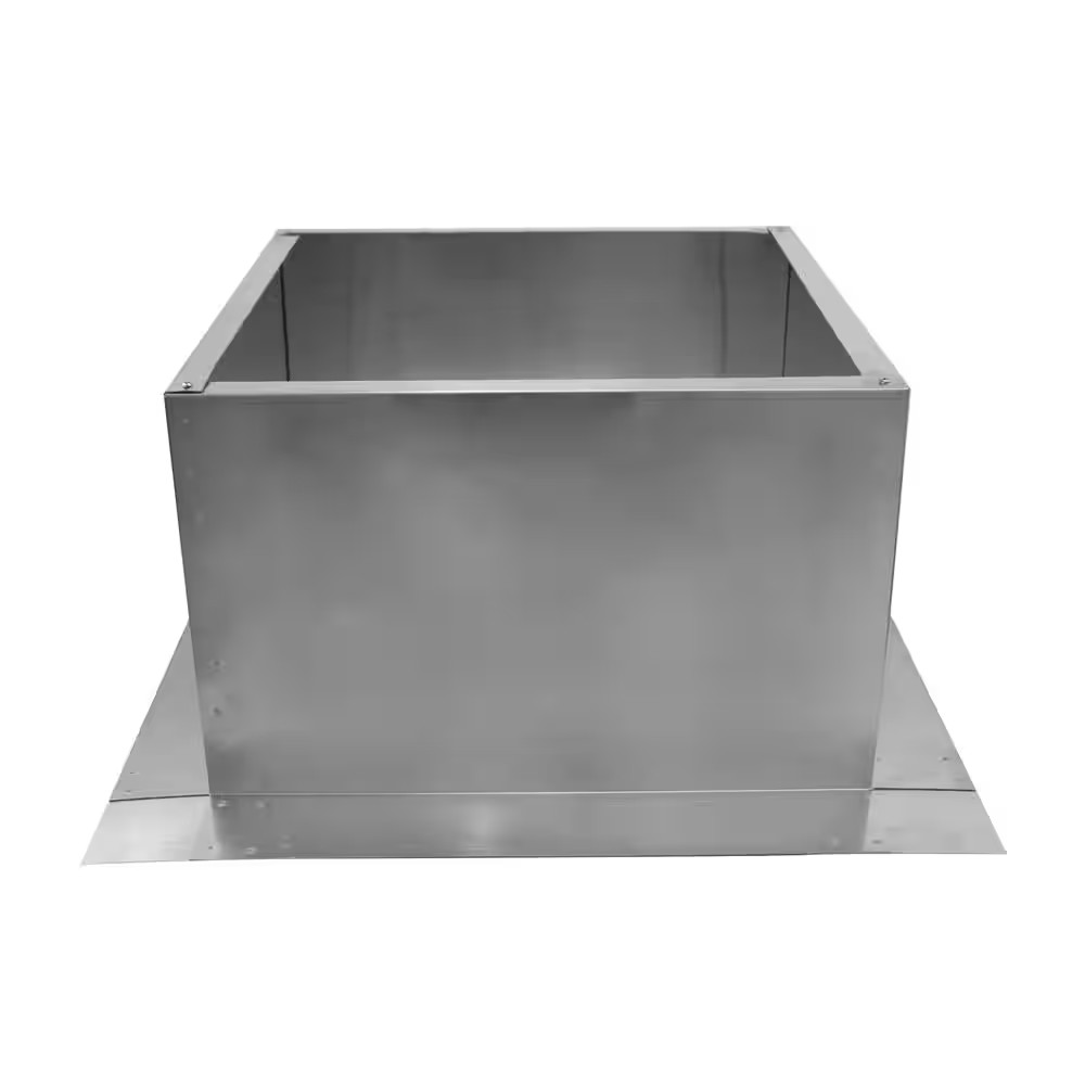 Box Is 17 In. Wide X 17 In. Long X 12 In. High Aluminum Roof Curb