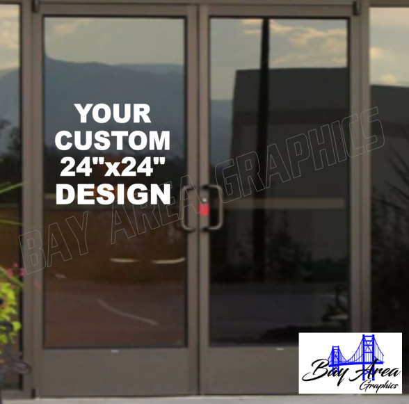 Custom Vinyl Lettering Storefront Window Decal Business Name Sign Sticker