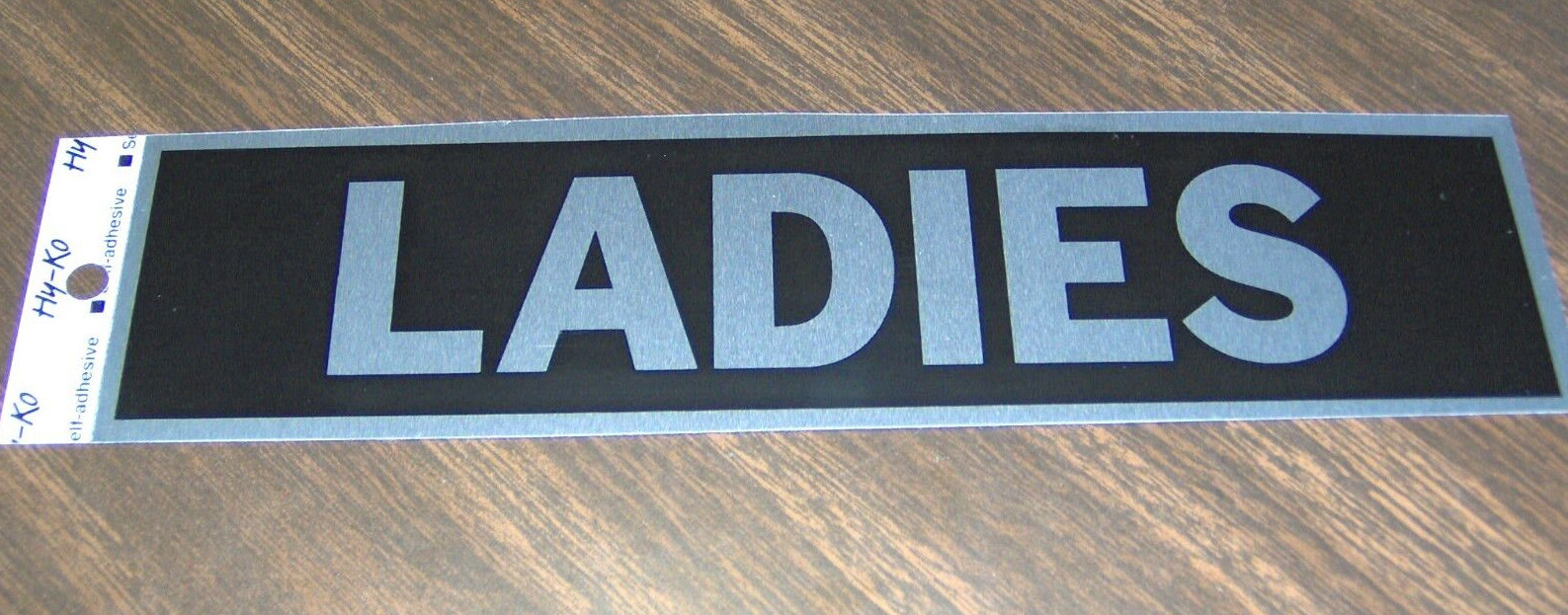 LADIES & GENTLEMEN 2 Door SIGNs Adhesive Restroom Bathroom Door men women HY-KO