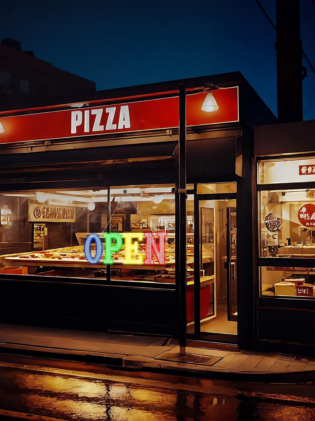Ultra Bright LED Open Sign 40&Prime;x14&Prime; for Business, Store, Restaurant, Bar, Salon