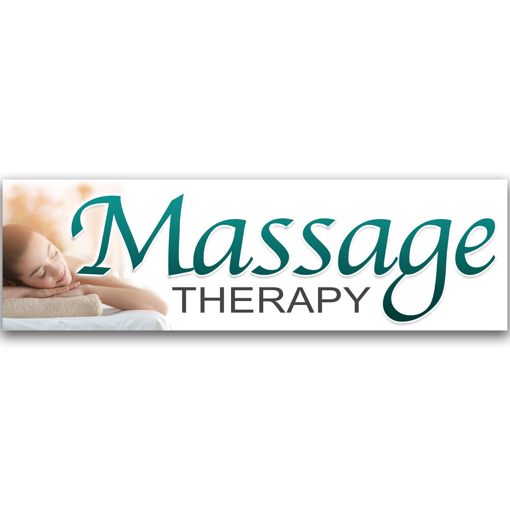 Massage Vinyl Banner with Optional Sizes (Made in the USA)