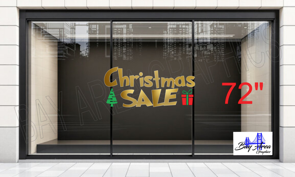 Christmas SALE Vinyl Window Sign Exterior Waterproof Oracal 651 made in USA