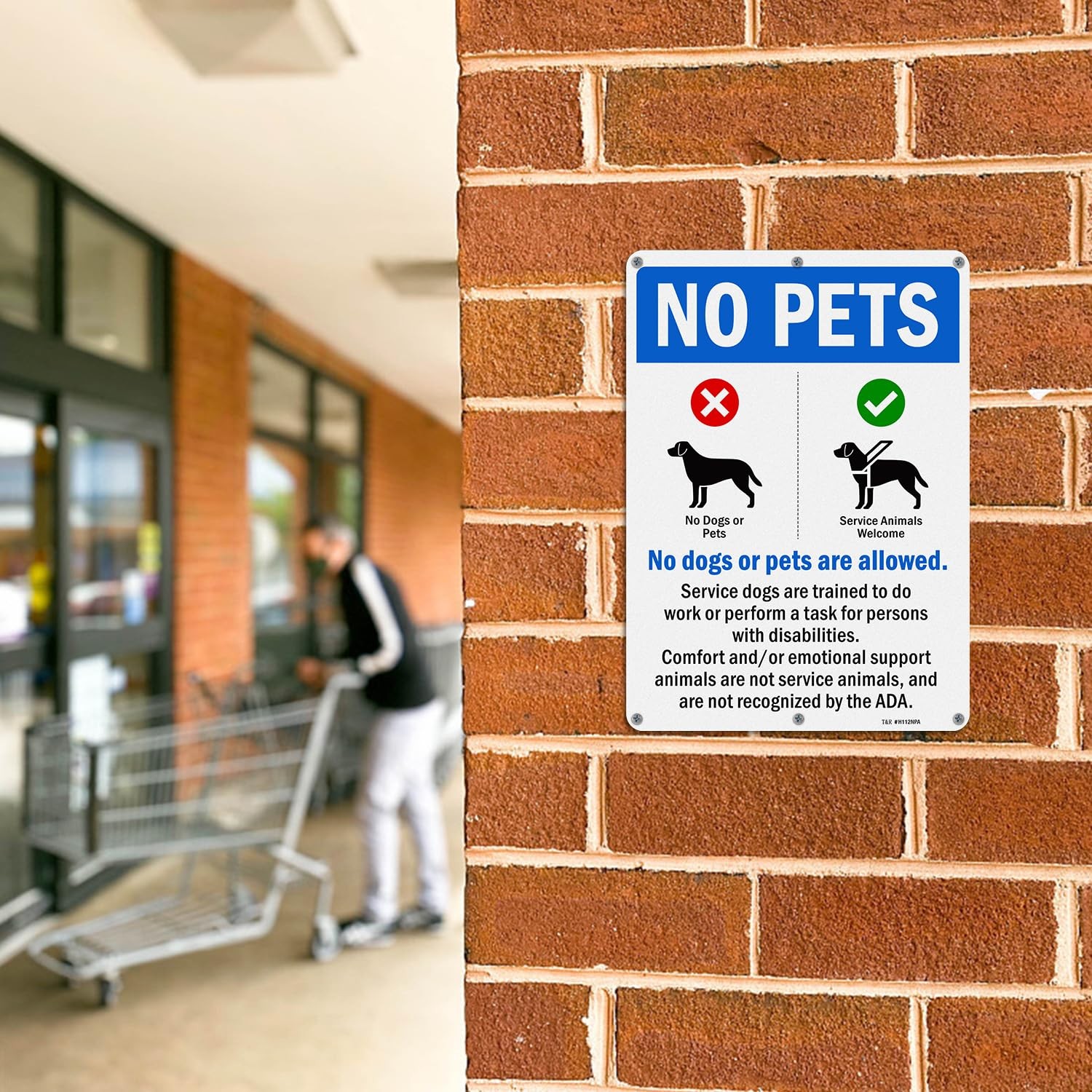 « 14×10 No Pets Allowed Sign RustFree Aluminum, Waterproof, Reflective »