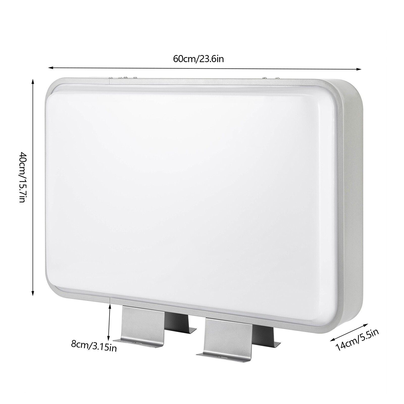 LED Rectangle Double-sided Advertising Light Box Illuminated Projecting Sign Box
