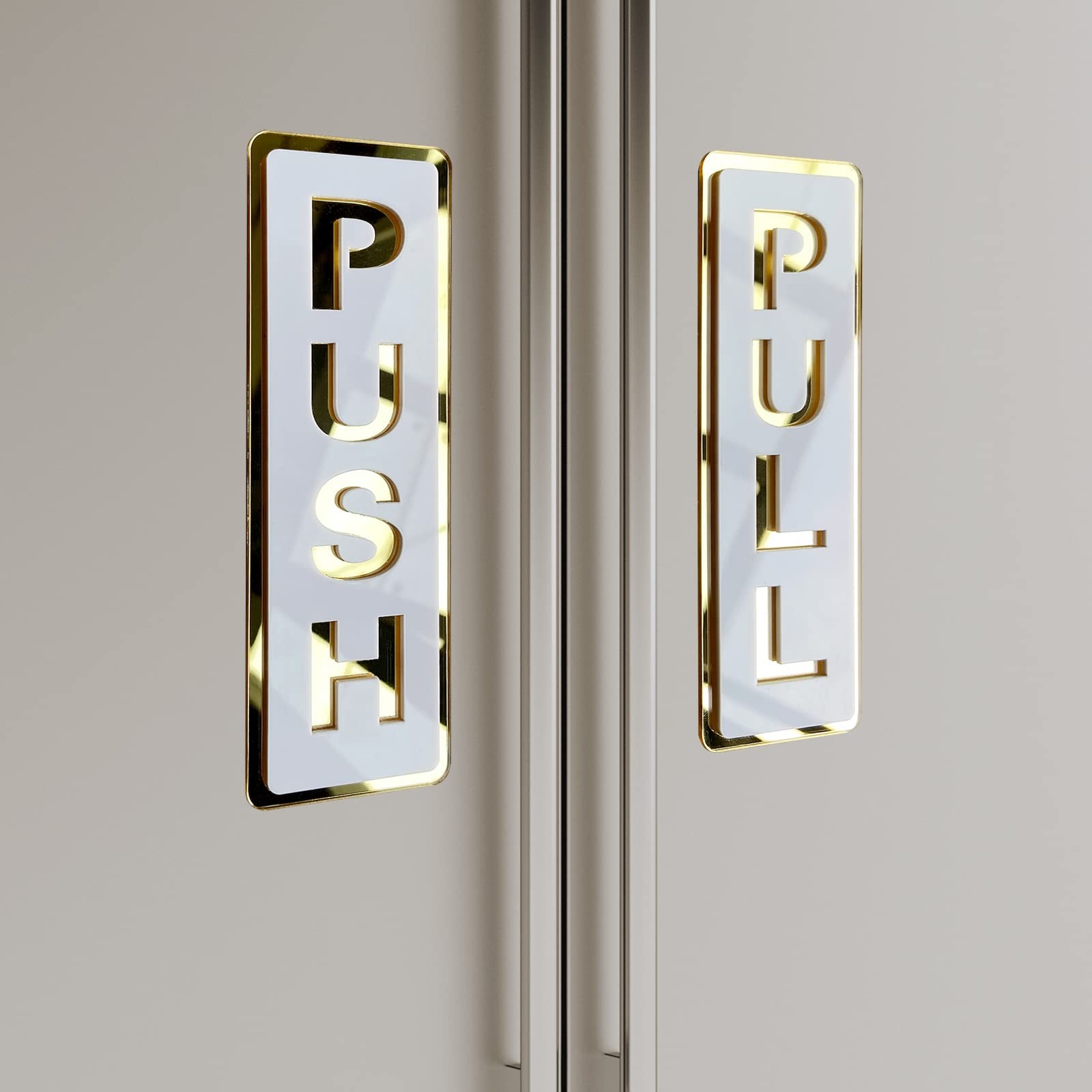LEMBANG Push Pull Door Sign, Vertical,Double Layer Acrylic,Three-dimensional,…