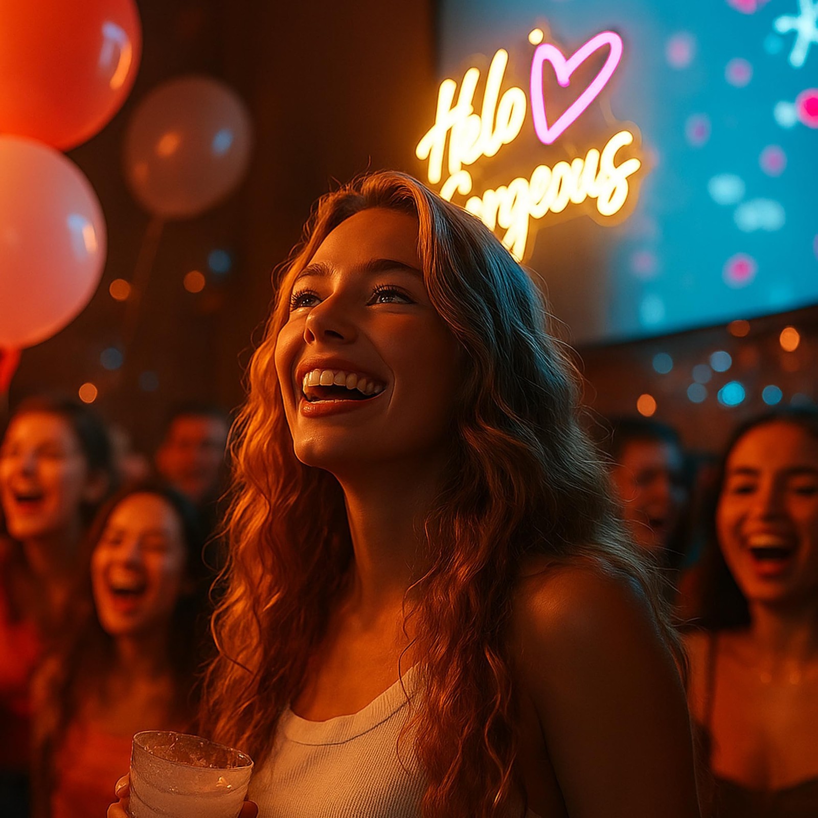 Hello Gorgeous Neon Signs for Wall Decor, Hello LED Lighted & Neon Signs with…