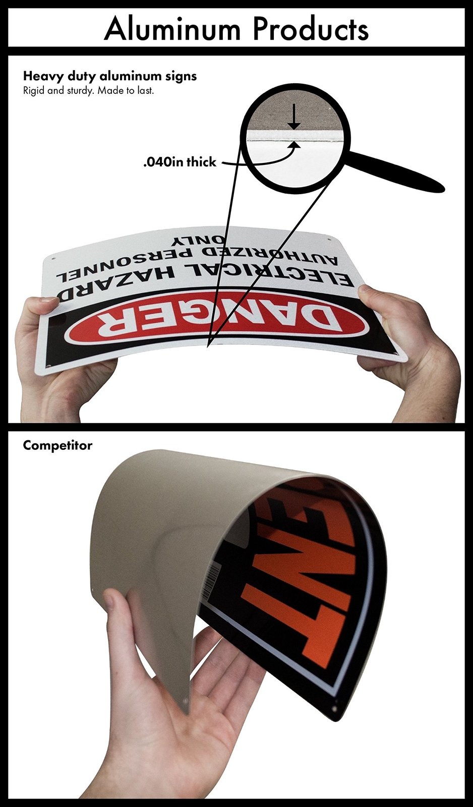 – S-7196-AL-10 « Danger – Propane Tanks » Sign | 7&Prime; x 10&Prime; Aluminum