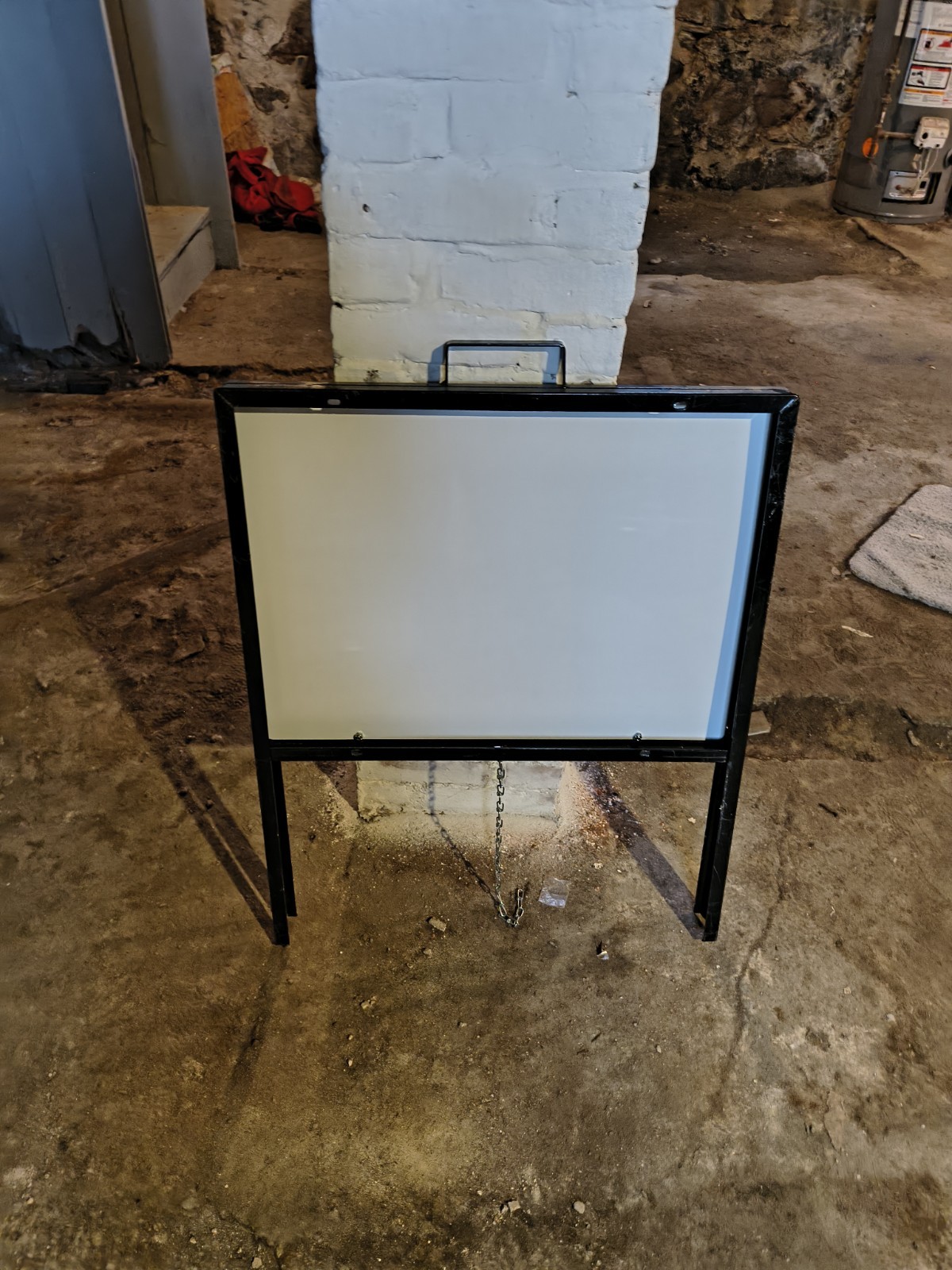 Metal A-Frame Sidewalk Sign Holder Stand 24&Prime;x36&Prime; Double-Sided, Heavy-Duty