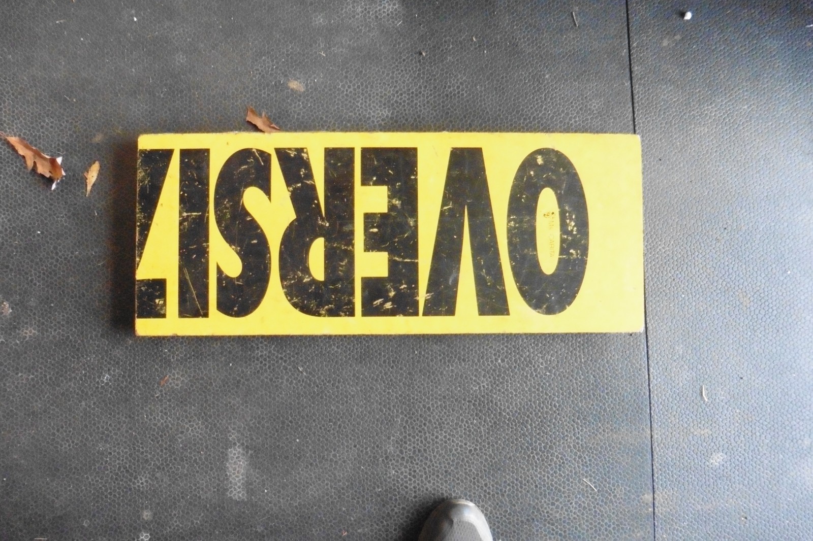 sign Oversized Load solid Wood 60&Prime; fold into 20&Prime; MANCAVE?