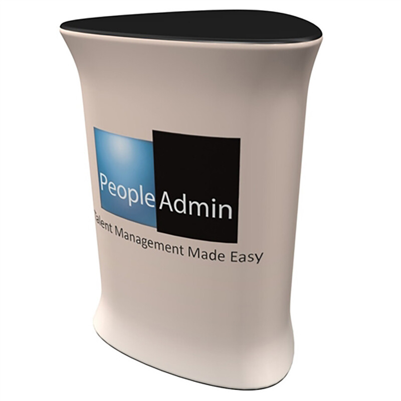 Triangle Fabric Pop Up Display Booth Trade Show Podium Promotional Counter Table