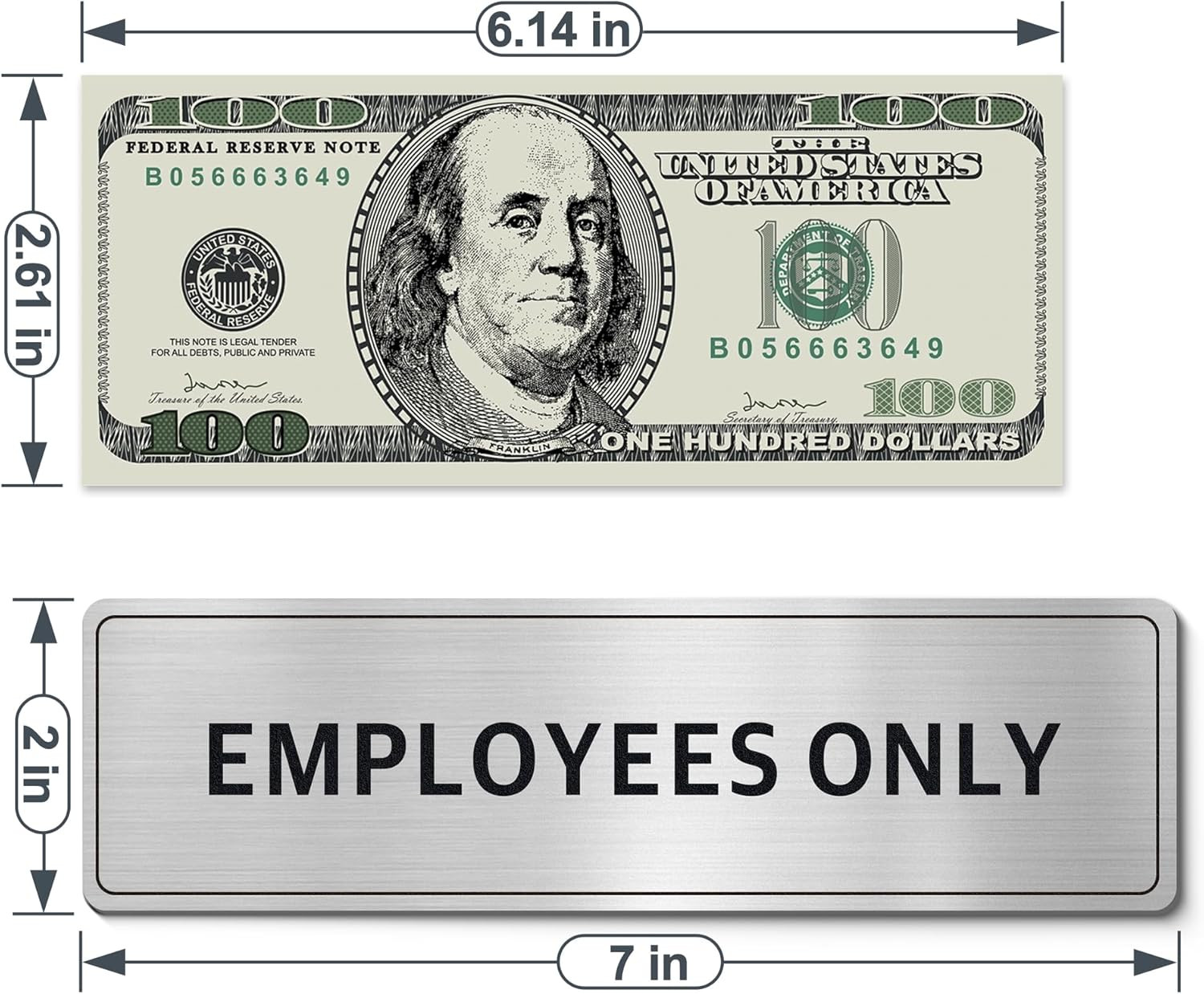 Authorized Personnel Door Signs 4 Pack Employees Only Storage Room Office Set