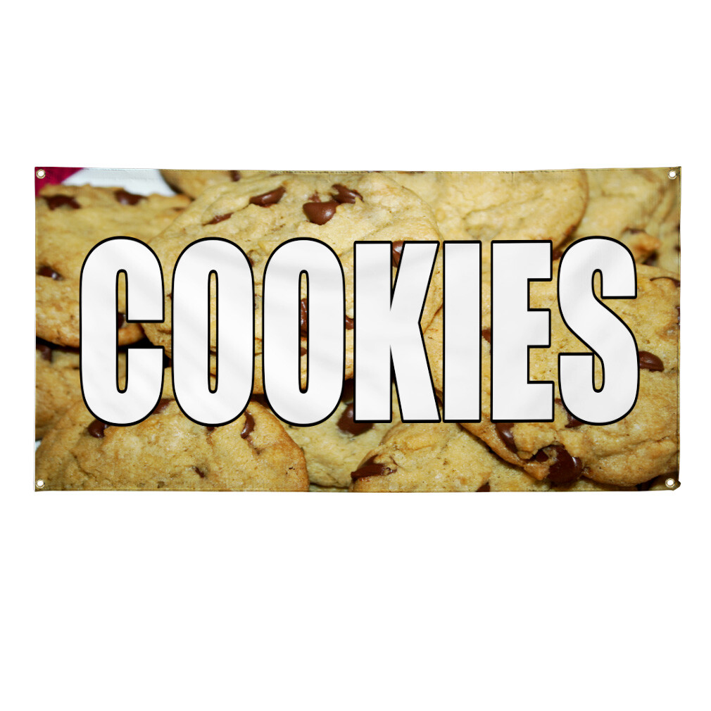 Vinyl Banner Multiple Sizes Cookies Bakery Caf Restaurant Bar Restaurant & Food
