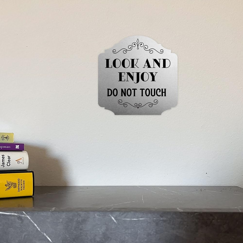 Look And Enjoy Do Not Touch Wall Door Sign Home Office Decor Medium