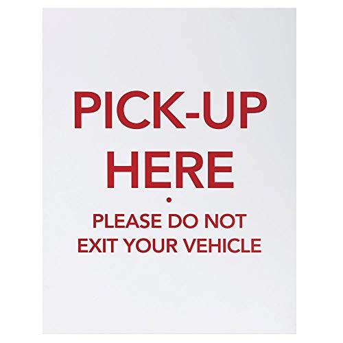 HUBERT® Pick Up Here Sign – 22&Prime;W x 28&Prime;H
