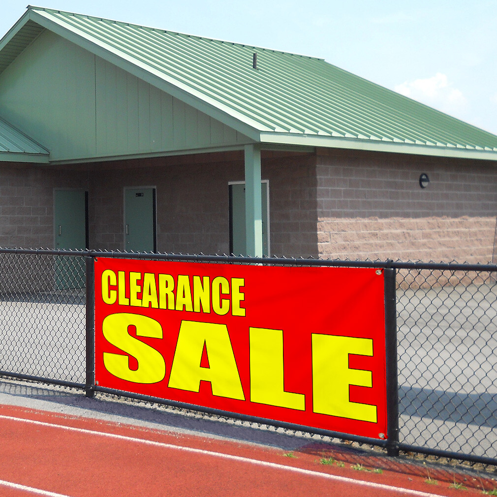 Vinyl Banner Multiple Sizes Clearance Sale Style 2 Business Sales Outdoor