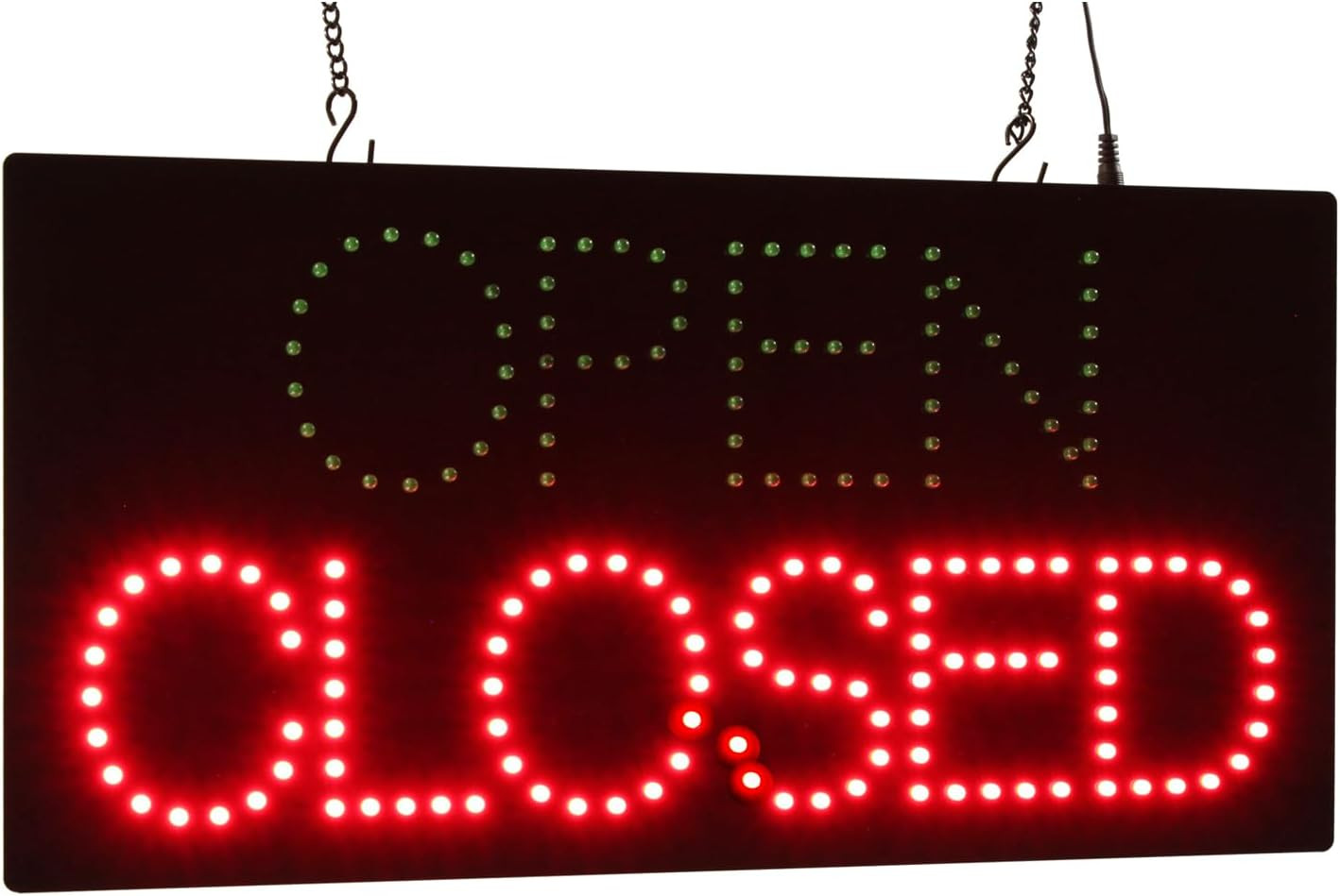LED Open Closed Sign – 19&Prime;x10&Prime; Neon Display for Grand Openings & Businesses