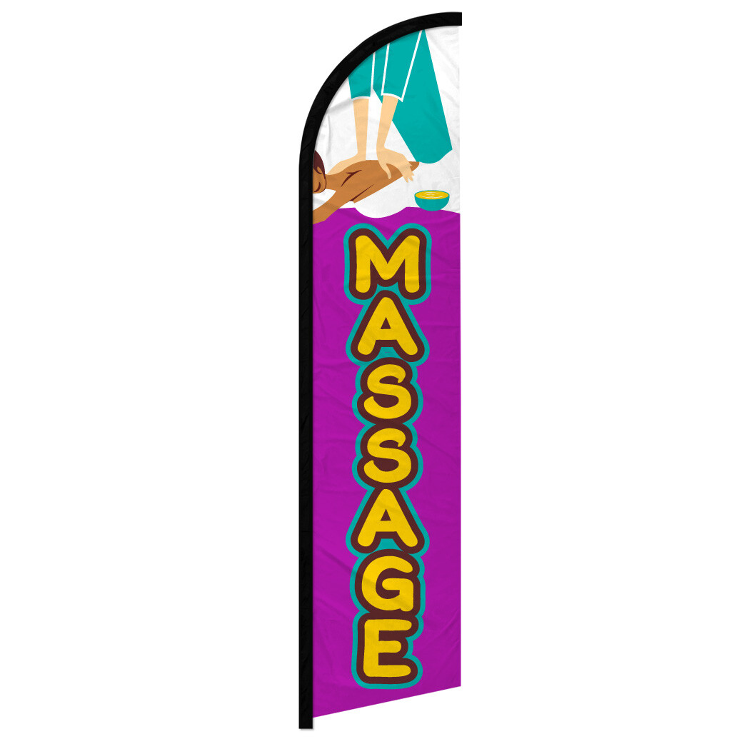 Massage Windless Swooper Flag Beauty Spa