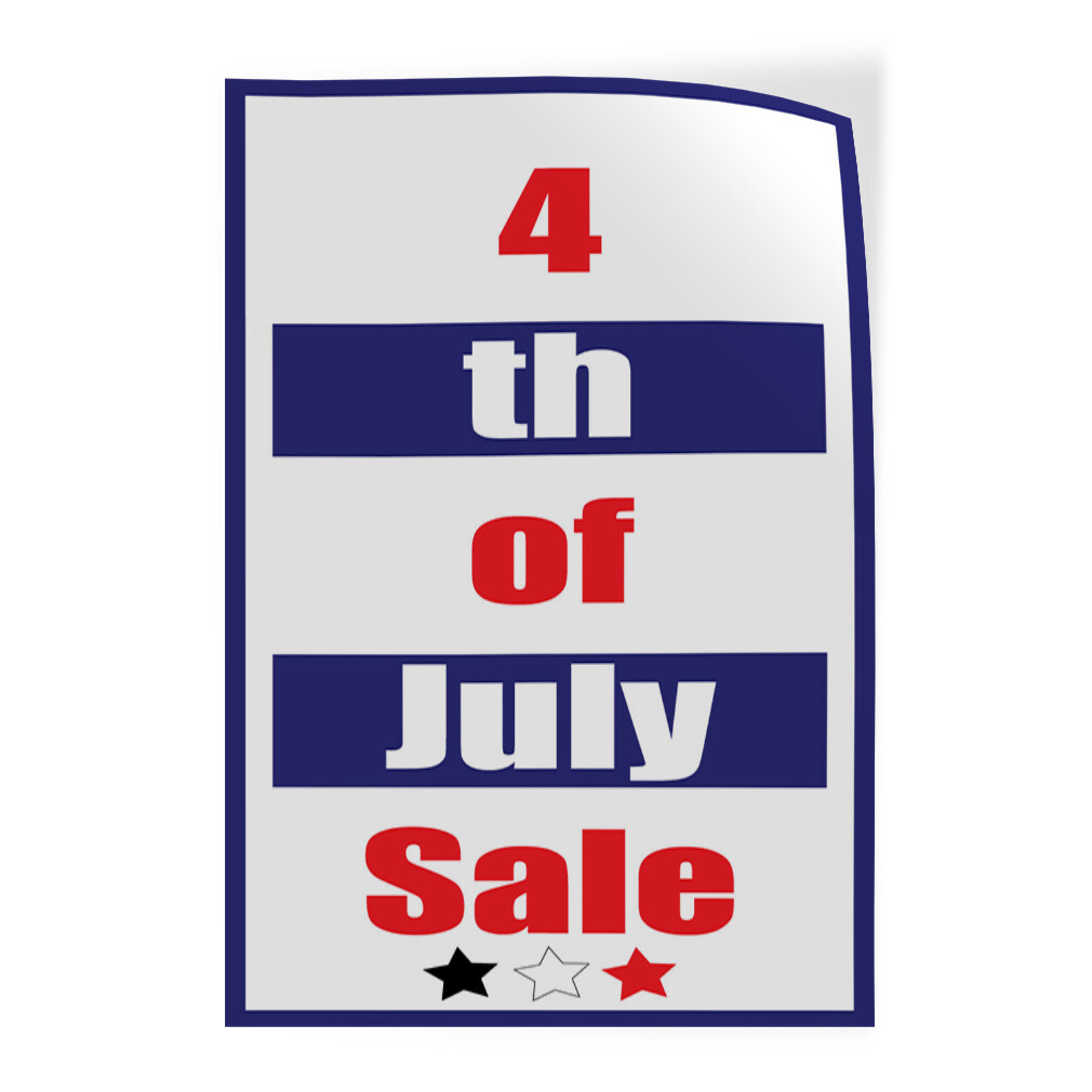 Door Decals Vertical Vinyl Stickers Multiple Sizes 4Th of July Deal Vinyl