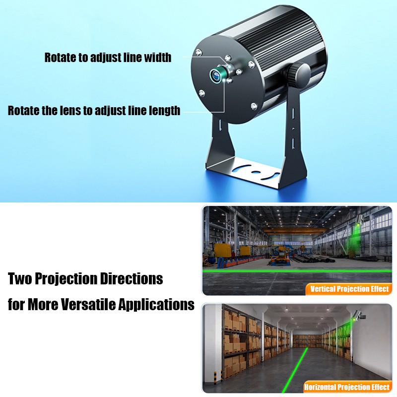 Laser Line Projection Light Industrial Warning Ground Indication Laser Spotlight