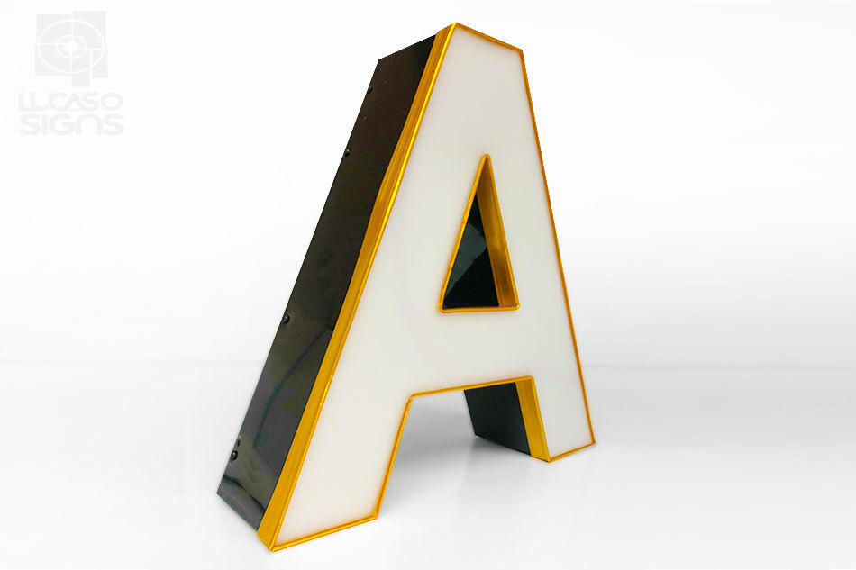 Storefront custom Illuminated Signs led letters translucent Channel Letters
