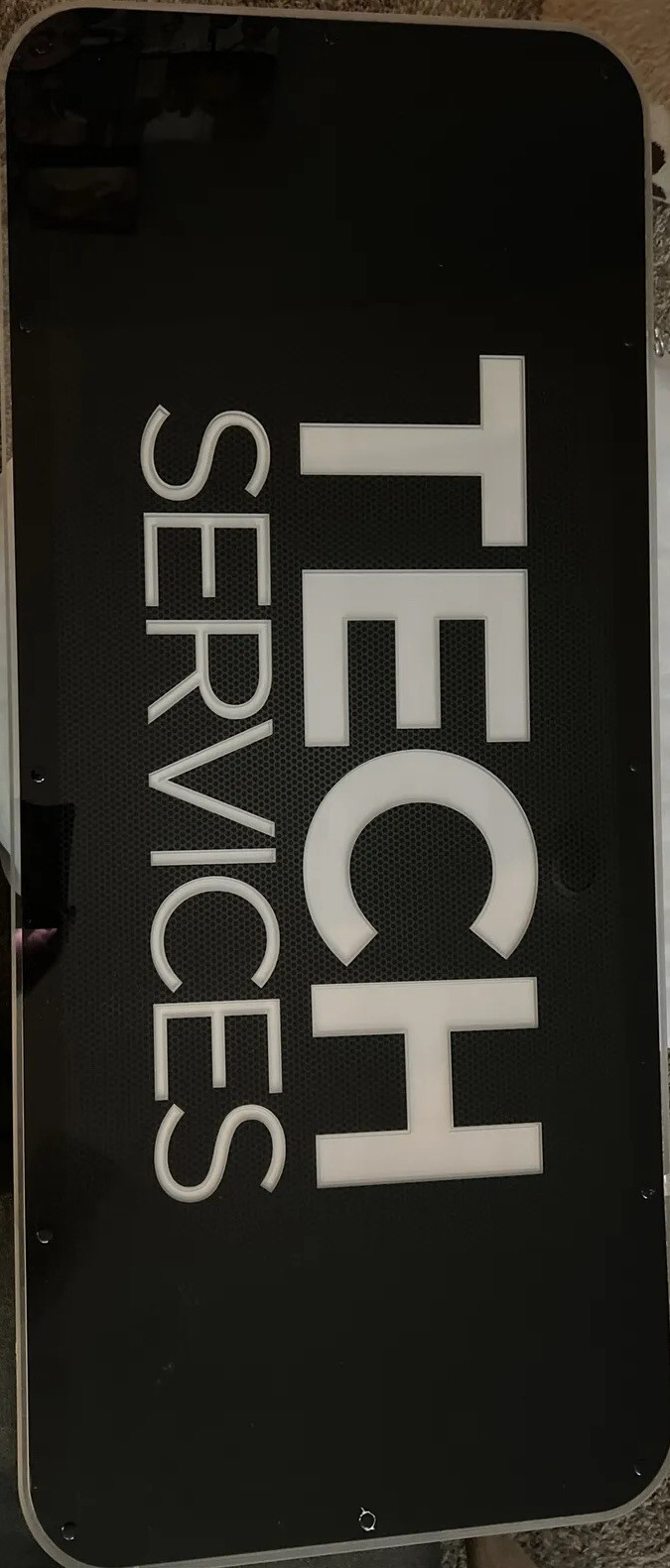 Tech services Double sided LED lighted sign 41×18