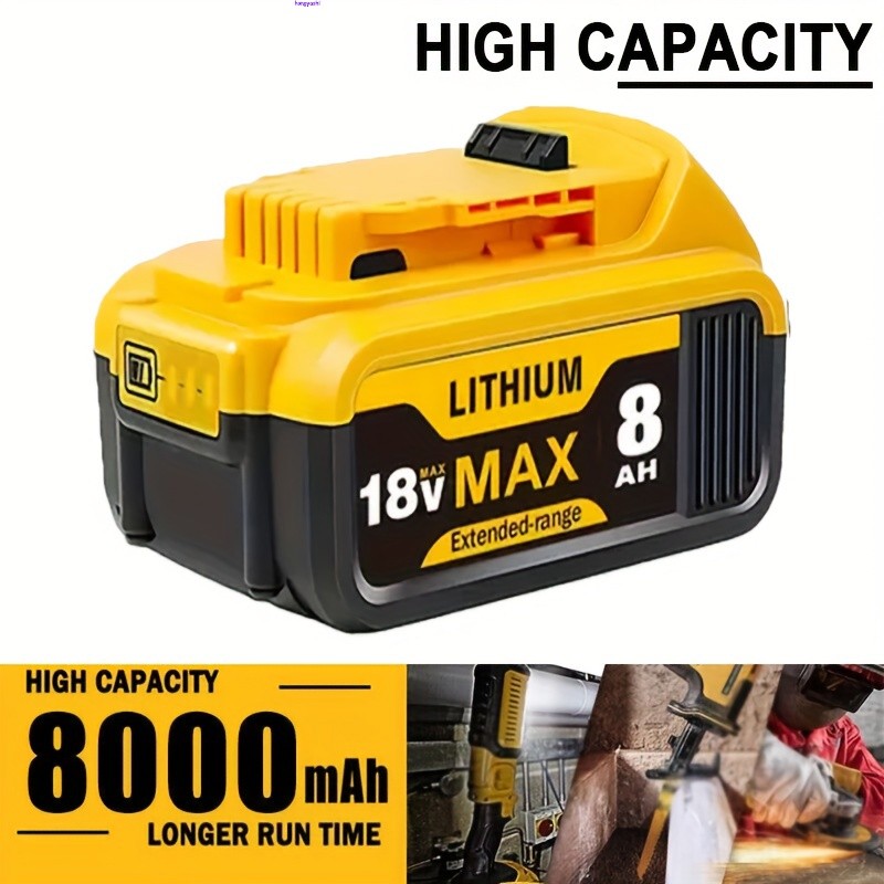 DCB204 For DeWalt 20V Max XR 8.0AH Lithium Ion Battery DCB205-2 DCB208 DCB200