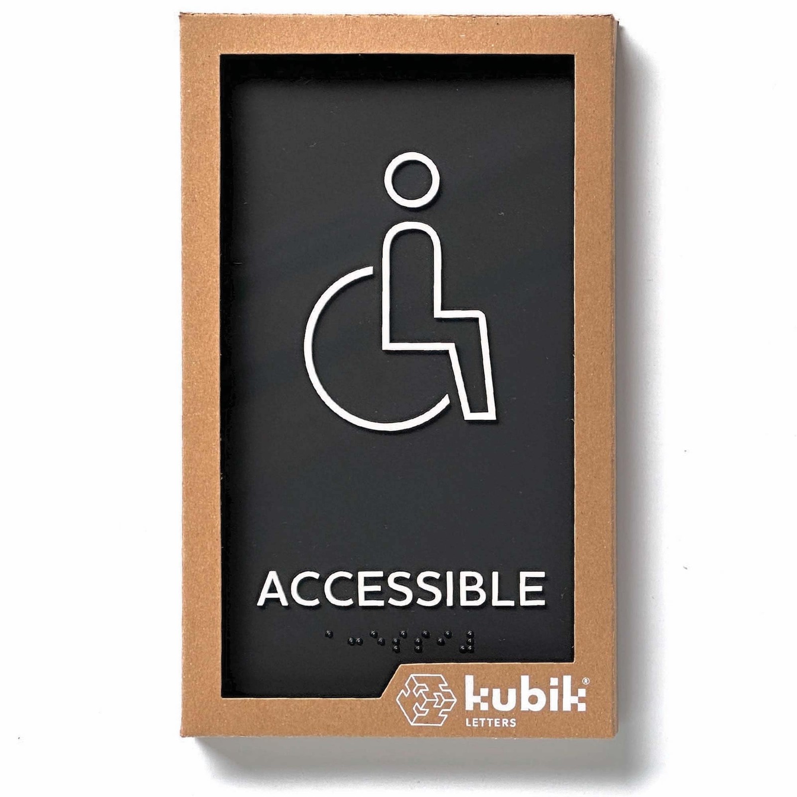 Kubik Letters Handicap Sign – Handicap Accessible Sign – Wheelchair Accessibl…