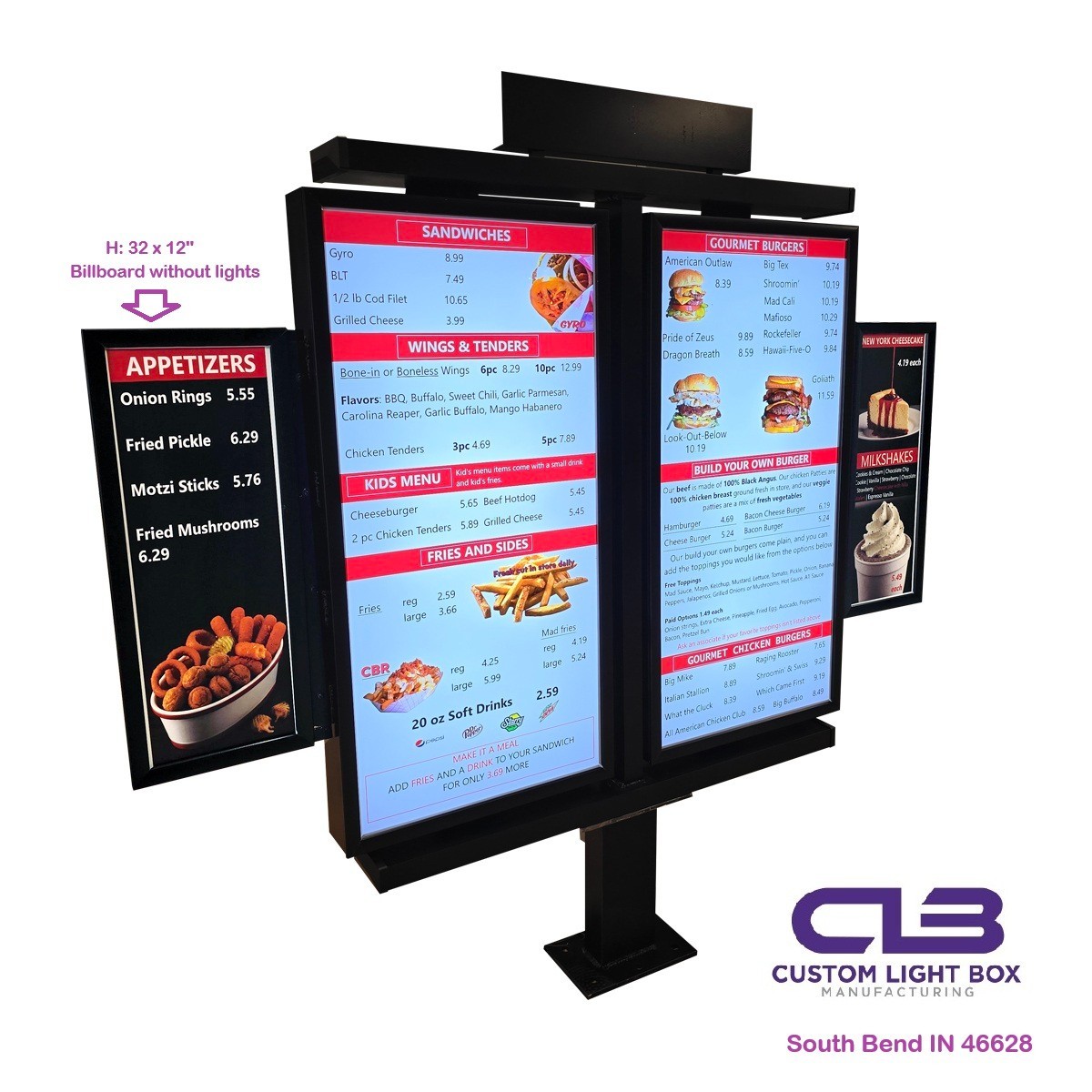 LED Outdoor Menu Board | ModuLite – 48 48 | 2sw | 5-Day Manufacturing Lead Time1
