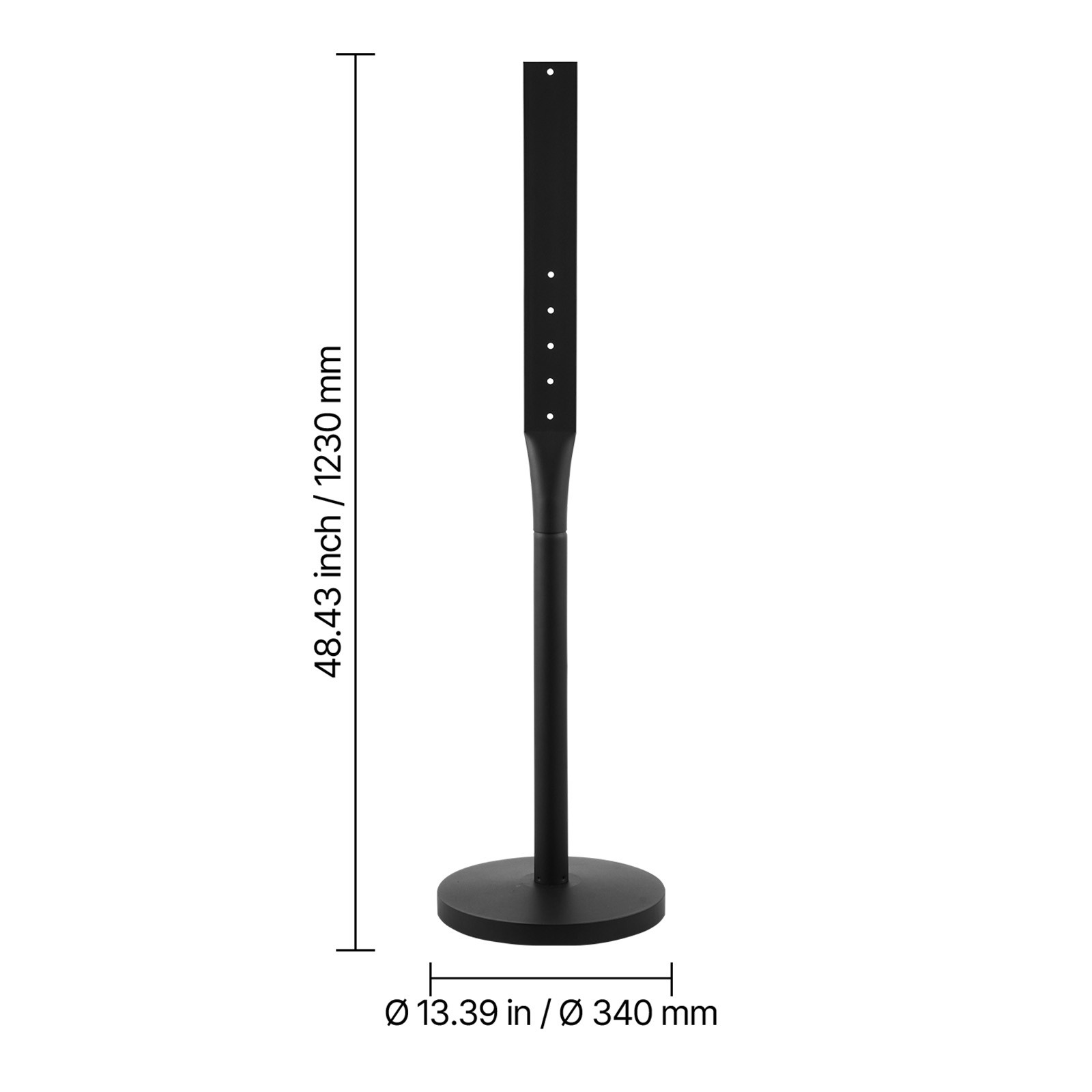 Uimoso Portable Sign Post 2-Pack Sign Stands 4 ft Tall Metal for Outdoor Parking