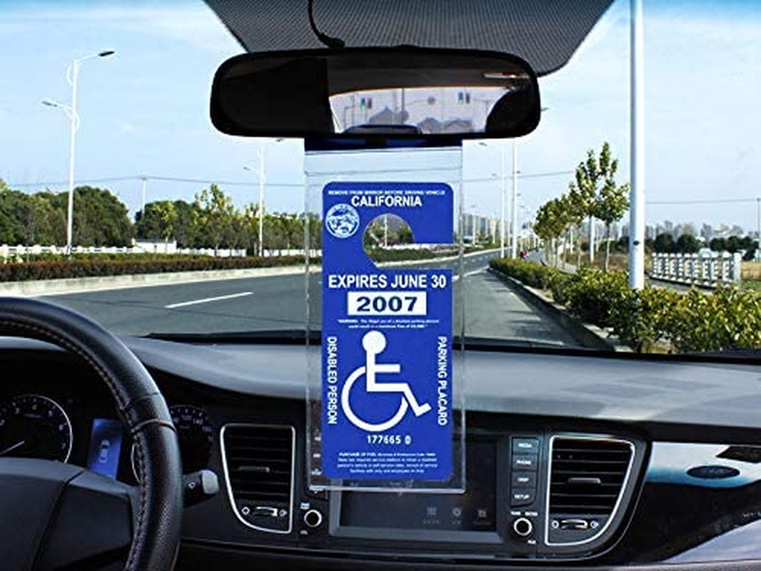 Handicap Parking Placard Holder, Ultra Transparent Disabled Permit Protective Co