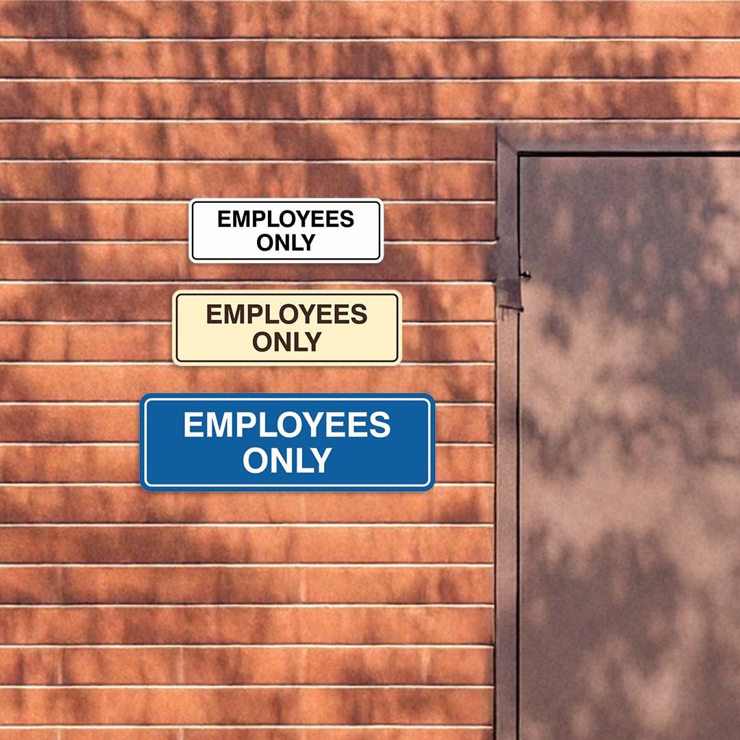 Standard Employees ONLY Sign (Multipacks)