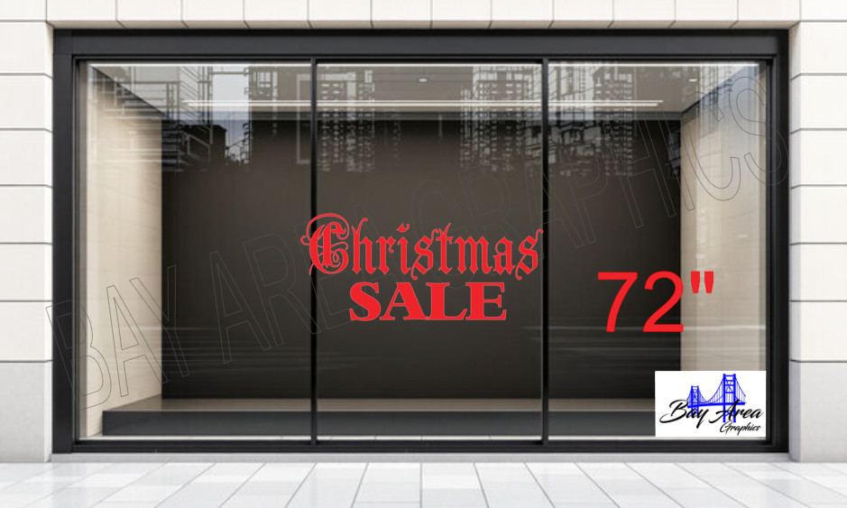 Christmas SALE Retail Store Window Deca Sign Vinyl Oracal 651 Exterior