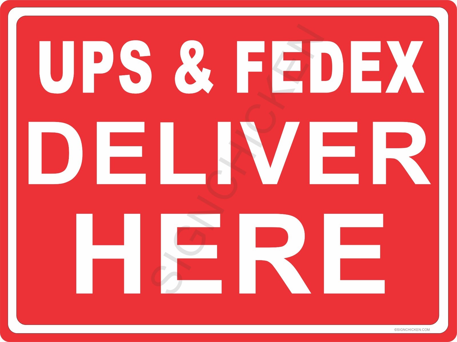 UPS -FEDEX HERE – 9&Prime; X 12&Prime; NEW IN PACKAGE ALUMINUM SIGN – POLICY SIGN – business