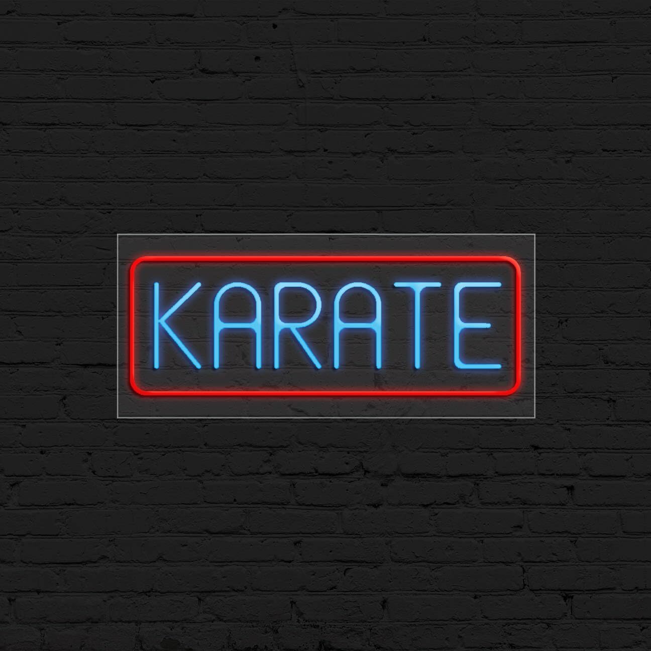 Karate Sign for Business Displays | LED Flex Neon | 32&Prime;W x 13&Prime;H x 1&Prime;D