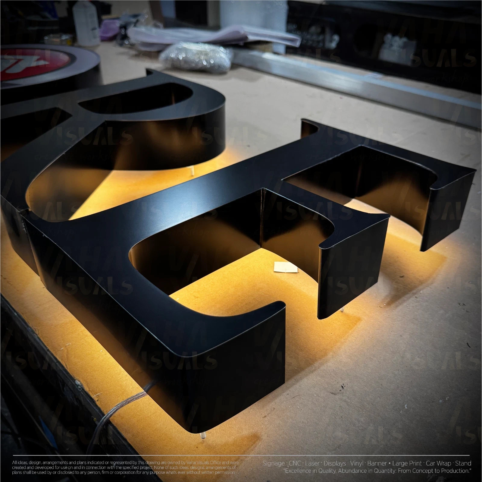 𝑵𝓙̶ Your Logo Custom 3D Channel Letters Illuminated & Non-Illuminated