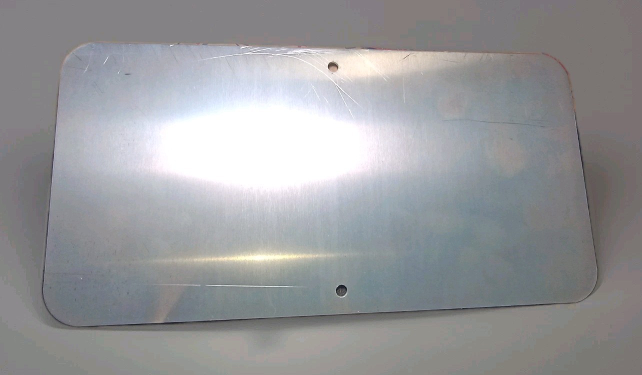 6&Prime;x12&Prime; White Enamel Aluminum Metal Sign Blank Grimco 1/4&Prime; Holes Outdoor .080 Thi