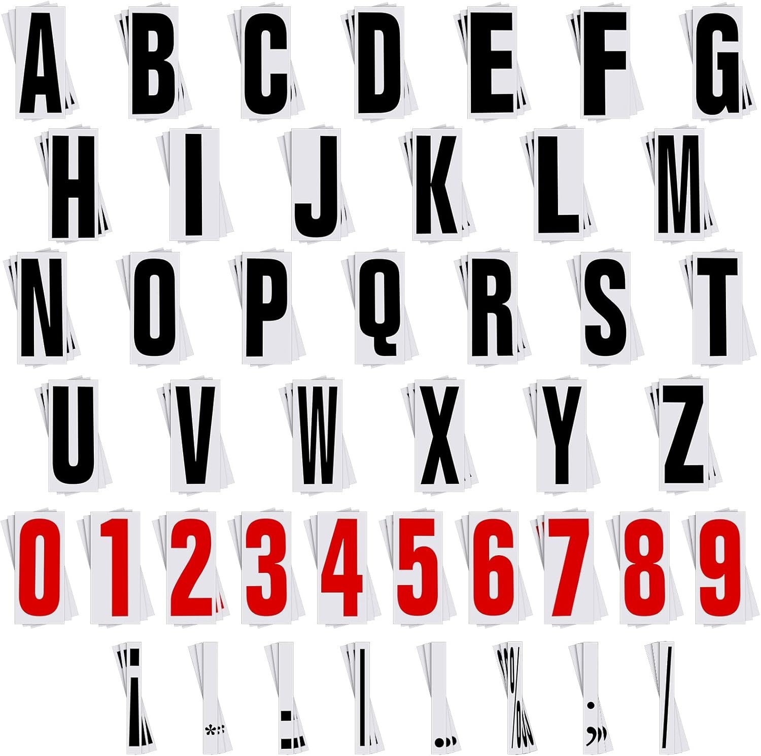 400 Pcs Marquee Sign Letters Flexible Plastic Letters on Flexible Panel for Outd