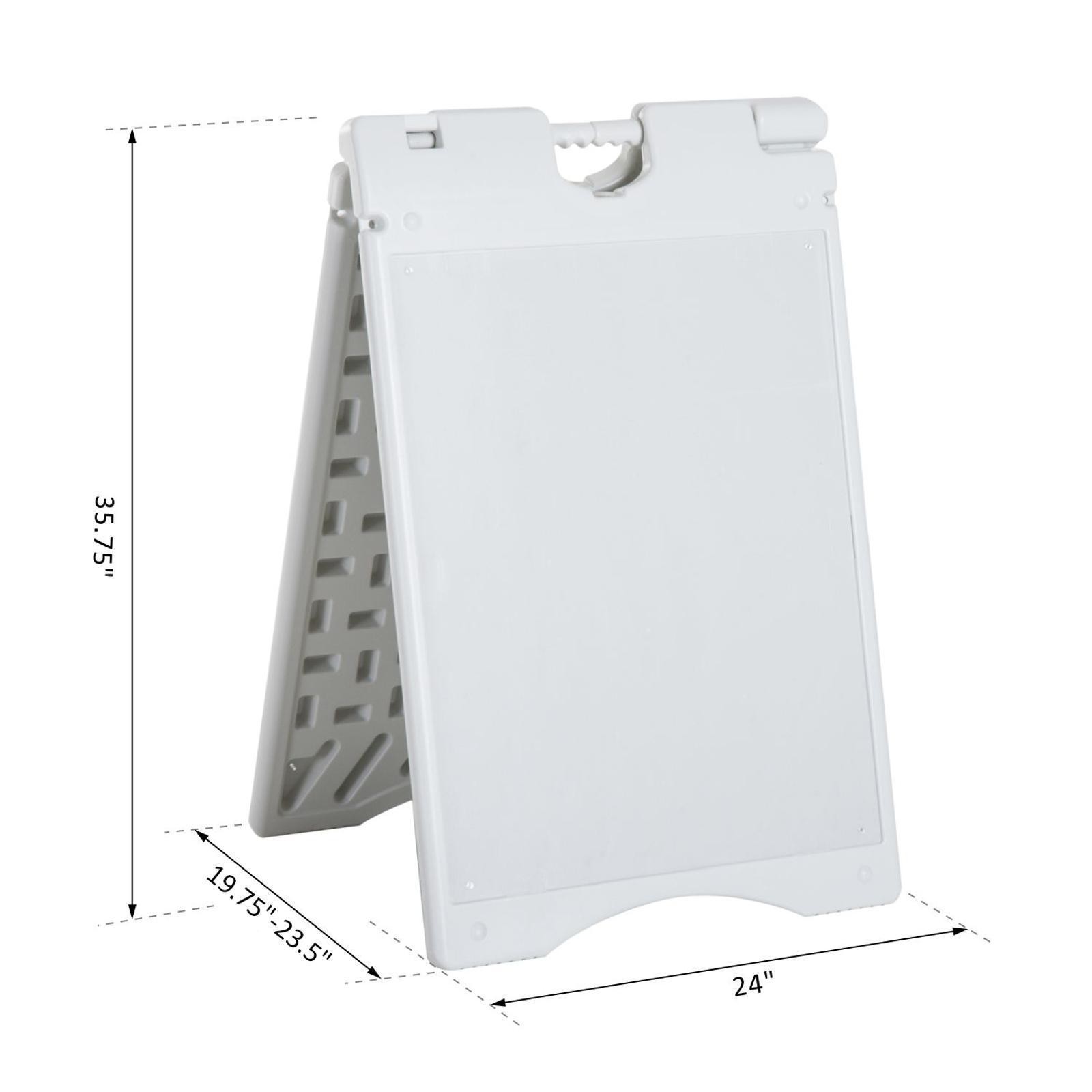 Portable a Frame Sign Board Waterproof Double Sided Display for Restaurant