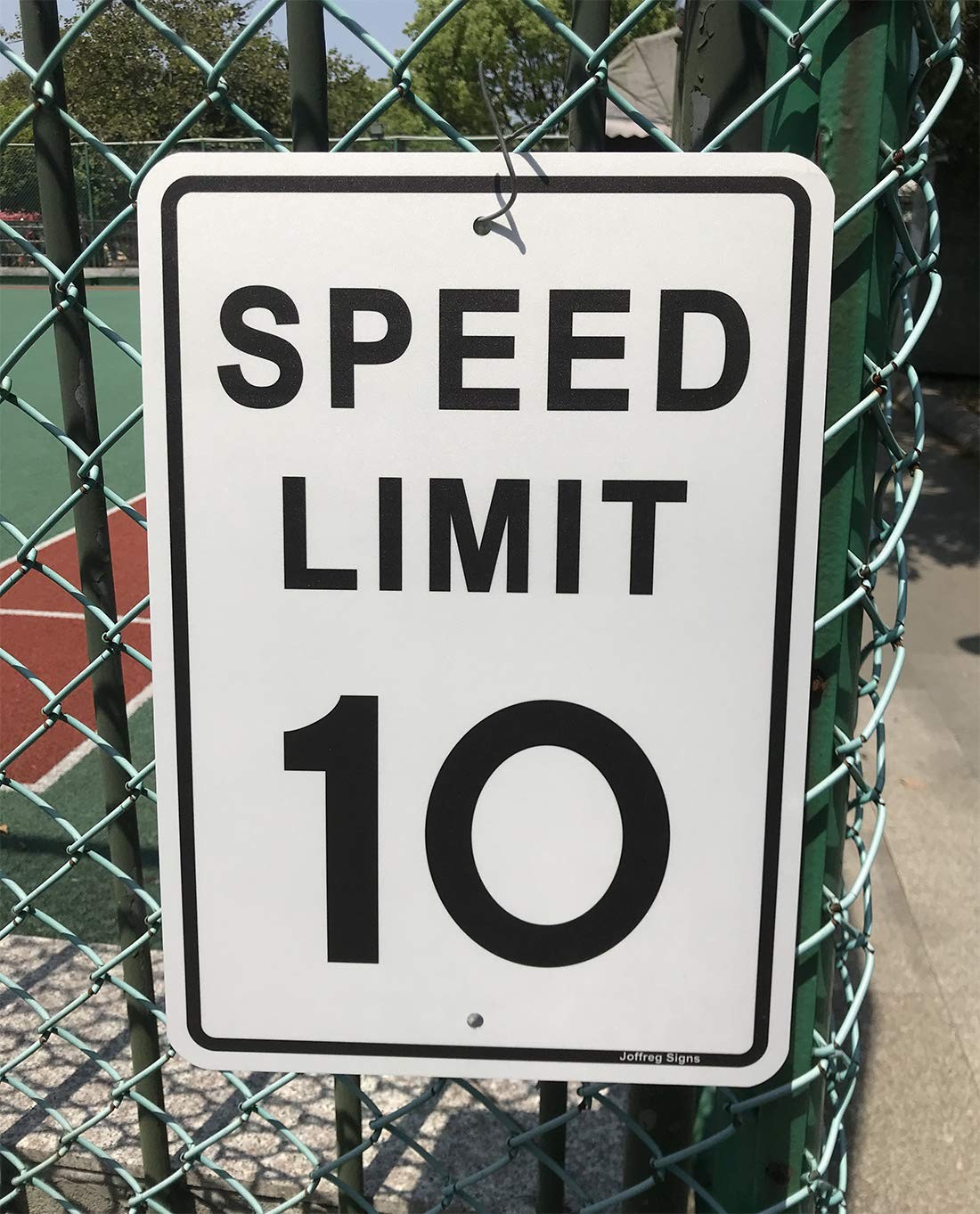 17×12 Inch Speed Limit 10 MPH Reflective Aluminum Safety Road Sign 2 PCS