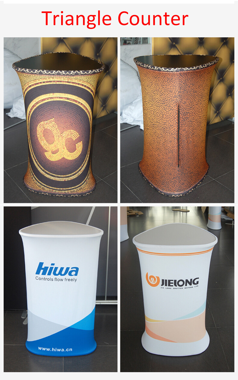 Custom Fabric Pop Up Display Booth Trade Show Exhibition Counter Stand Table