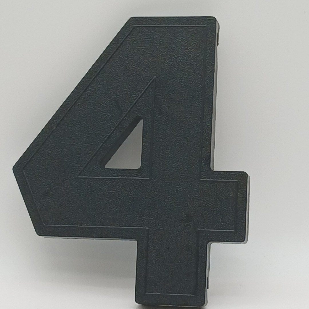 vintage art deco ACTUAL THEATRE&rsquo;S 3-D MARQUEE Number 4 8in. black