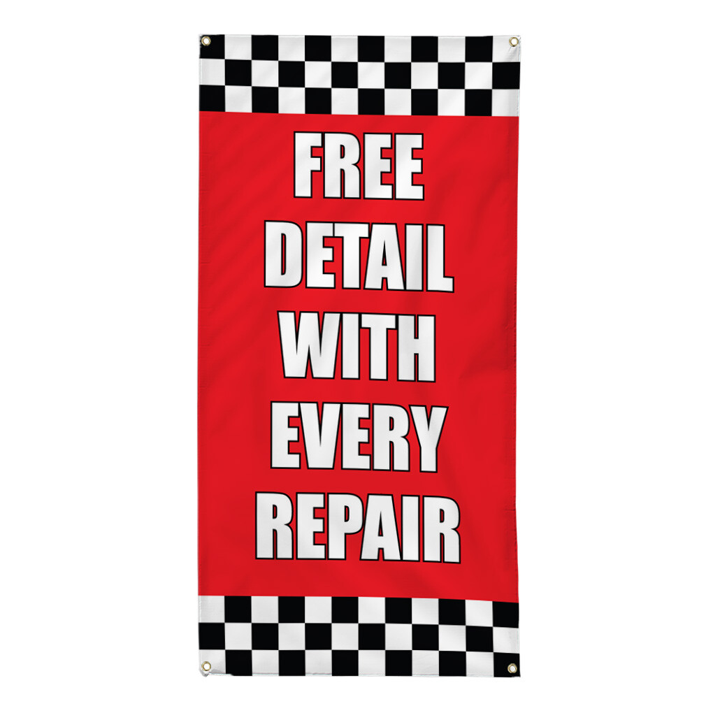 Vertical Vinyl Banner Multiple Sizes Outdoor Weatherproof Industrial Yard Signs