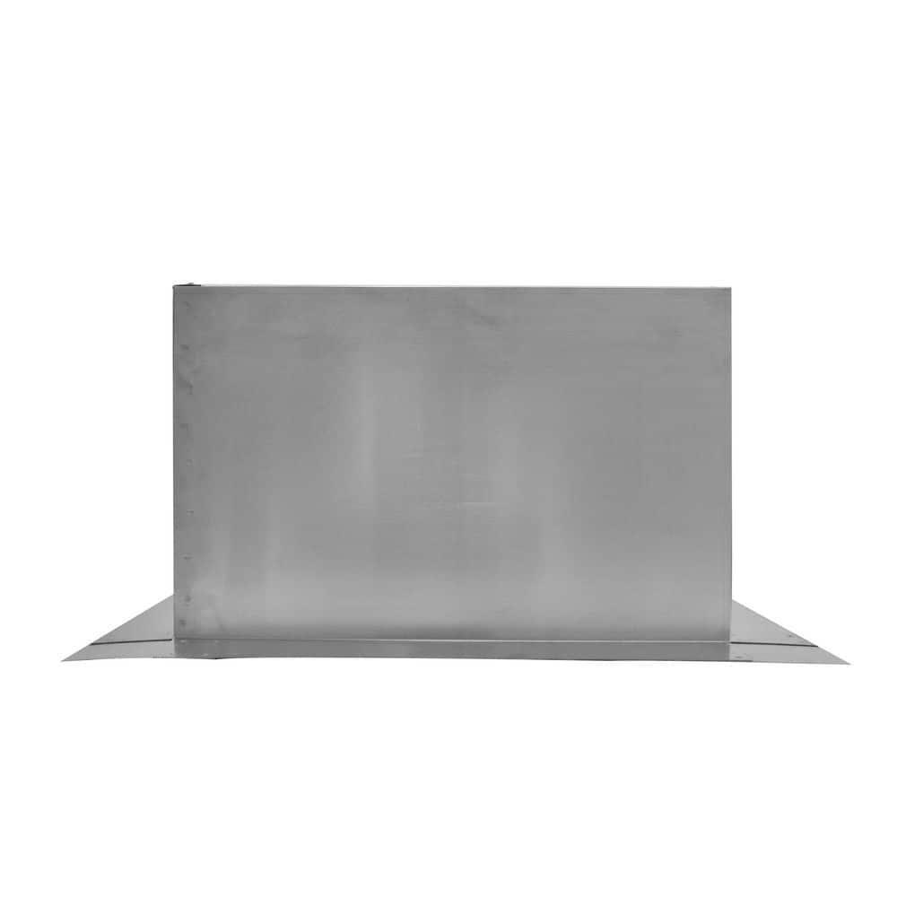 Box is 17 in. Wide x 17 in. Long x 12 in. High Aluminum Roof Curb