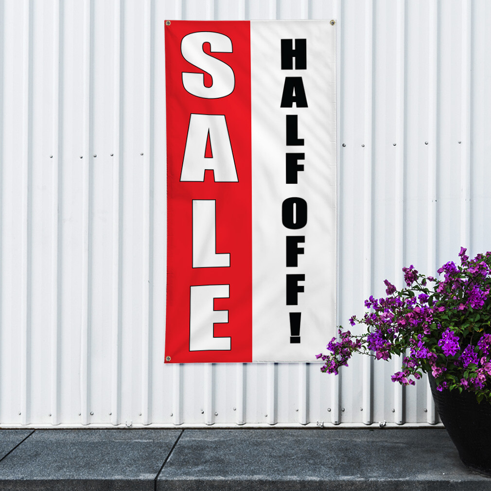 Vertical Vinyl Banner Multiple Sizes Deal Half Off! Promotion Business Business