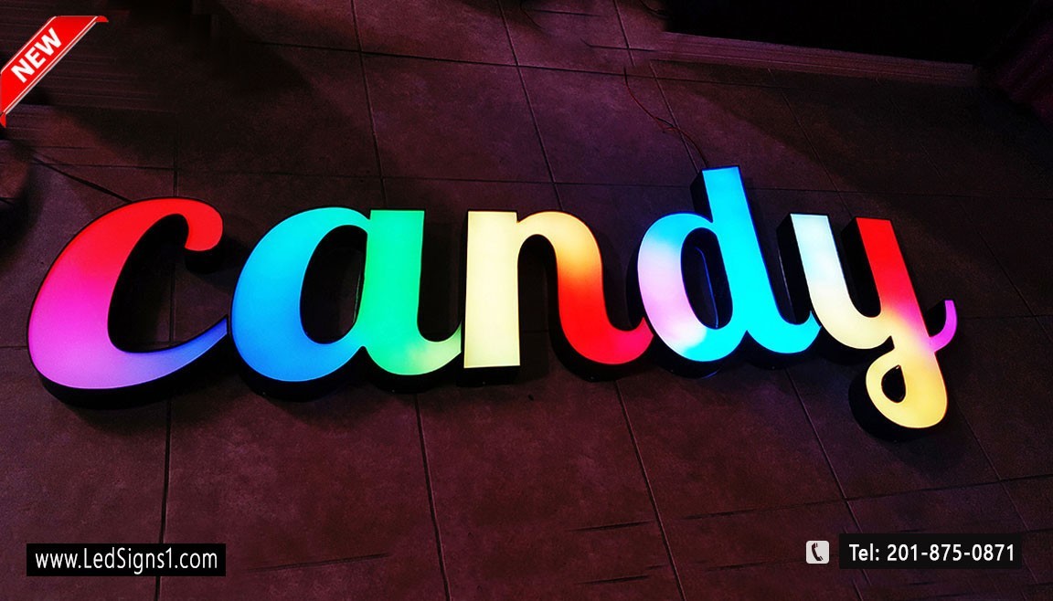 New Magic Color RGB Channel Letter Custom Made, 20 Inches ( Read Description )