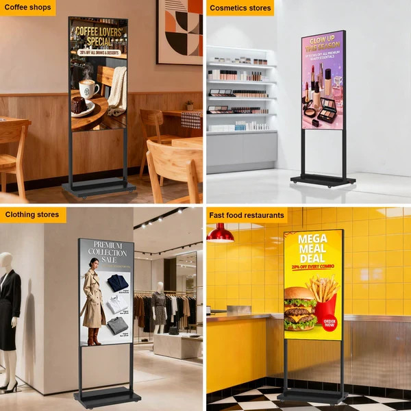 32&Prime; 2K Ultra HD Digital Signage 700nits Floor Standing Commercial Screen